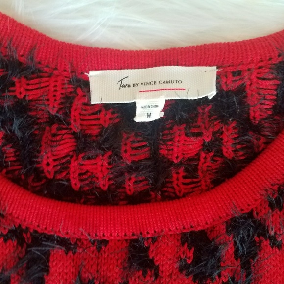 Red Black Bohemian Chic Sweater - Picture 3 of 4